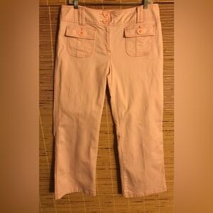 I N C International Concepts Pink Denim Capris Size 10